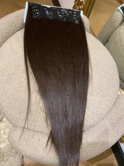 Best 7 fasce liscia con clip castano scuro Extension Castane