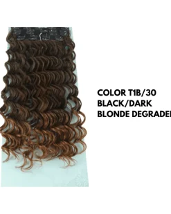 Best 7 fasce onde morbide con clip castano degradè Extension Castane|Code Basi Castane