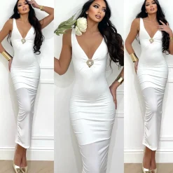 Clearance Abito vertigo bianco Abiti