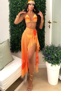 Discount Bandana arancio fantasia Bikini|Bikini