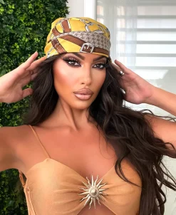 Clearance Bandana gialla brown fantasia Bikini|Bikini