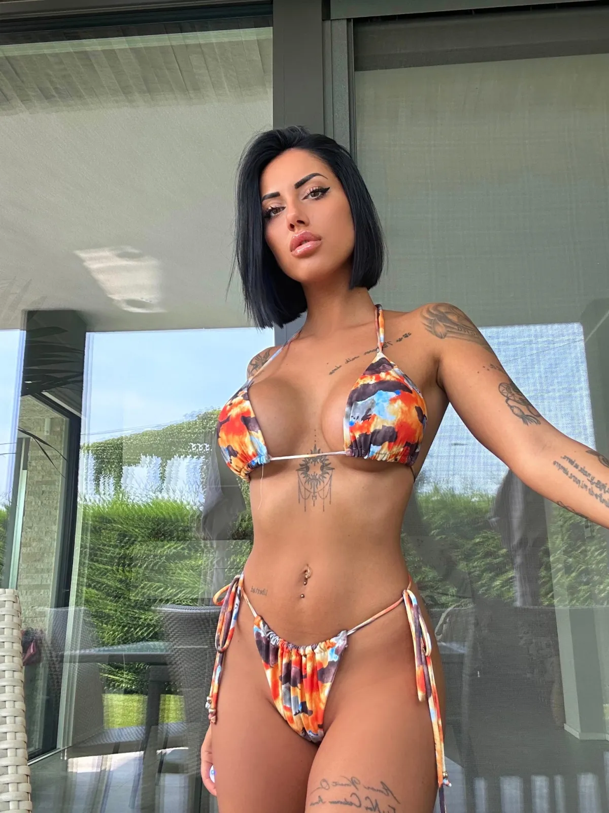 Clearance Bikini arancione sfumato Bikini|Bikini