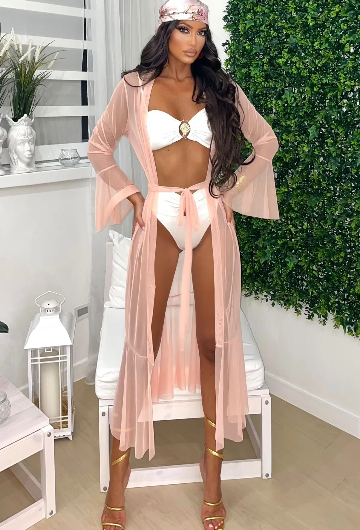 Clearance Bikini bianco con conchiglia Bikini|Bikini