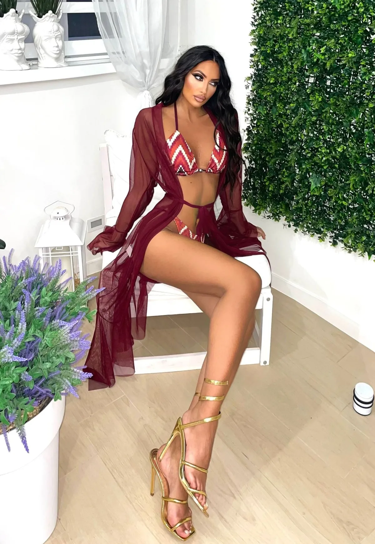 New Bikini etnico con gioiello sul davanti Bikini|Bikini