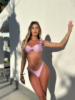 New Bikini lilla con rose Bikini|Bikini