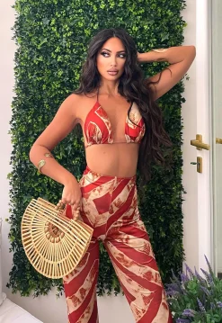 Outlet Bikini tre pezzi etnico con pantalone Bikini|Bikini