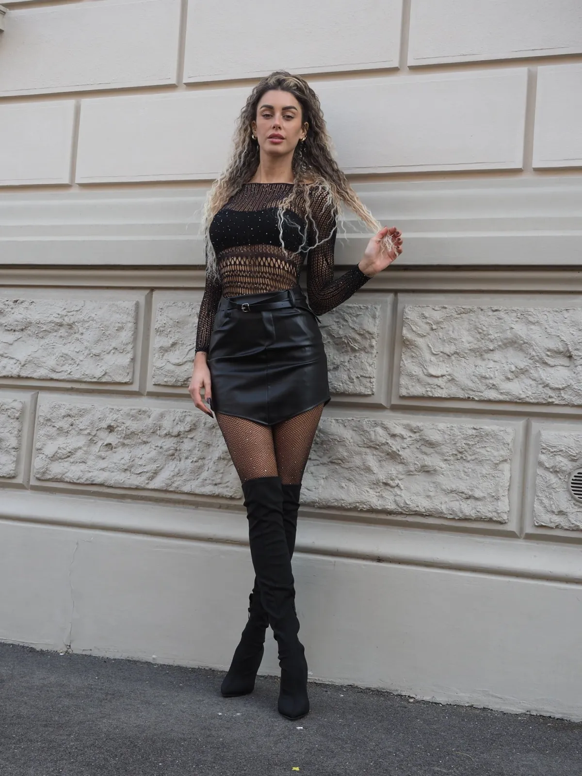 Best Body a rete con strass Body
