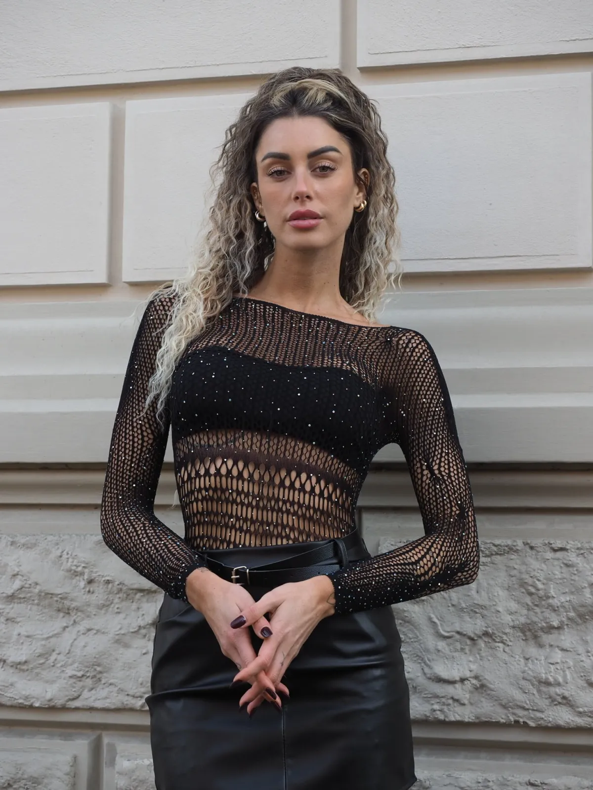 Best Body a rete con strass Body