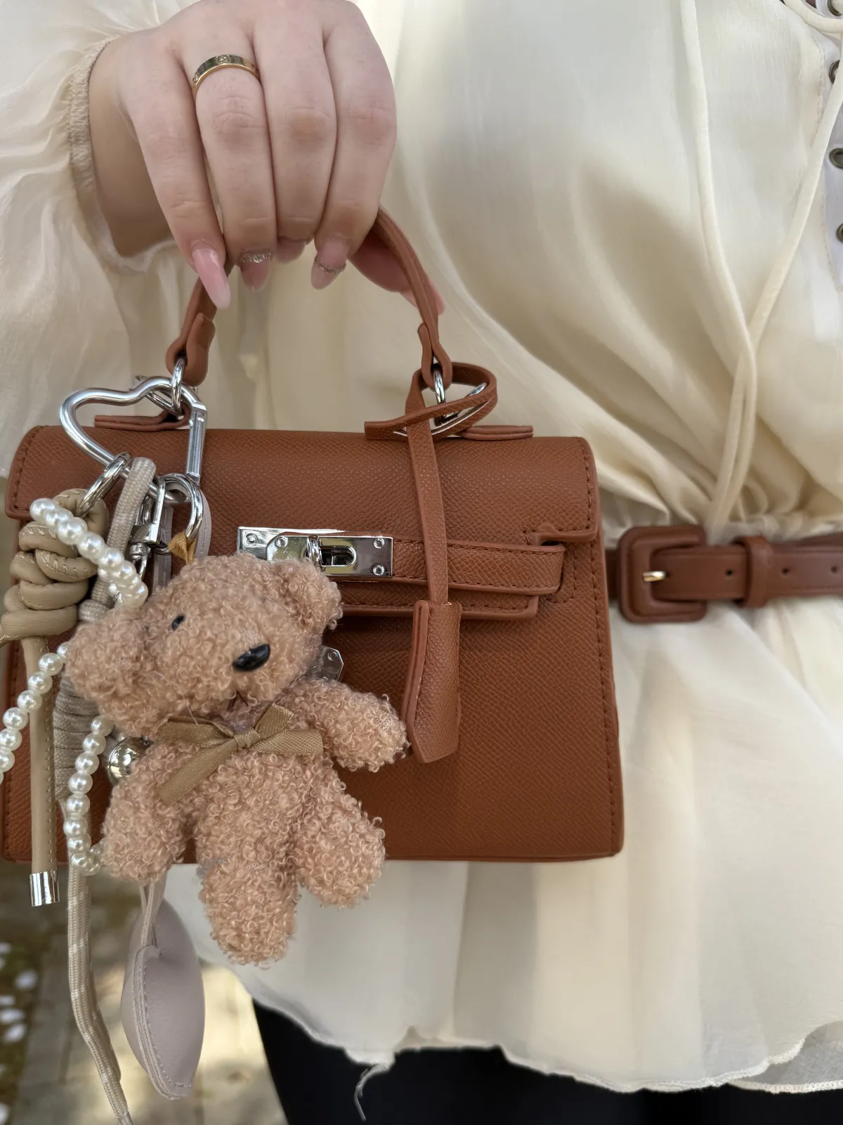 Outlet Borsa vintage camel Borse