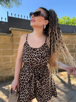 Clearance Canotta animalier con strass Bluse & Top