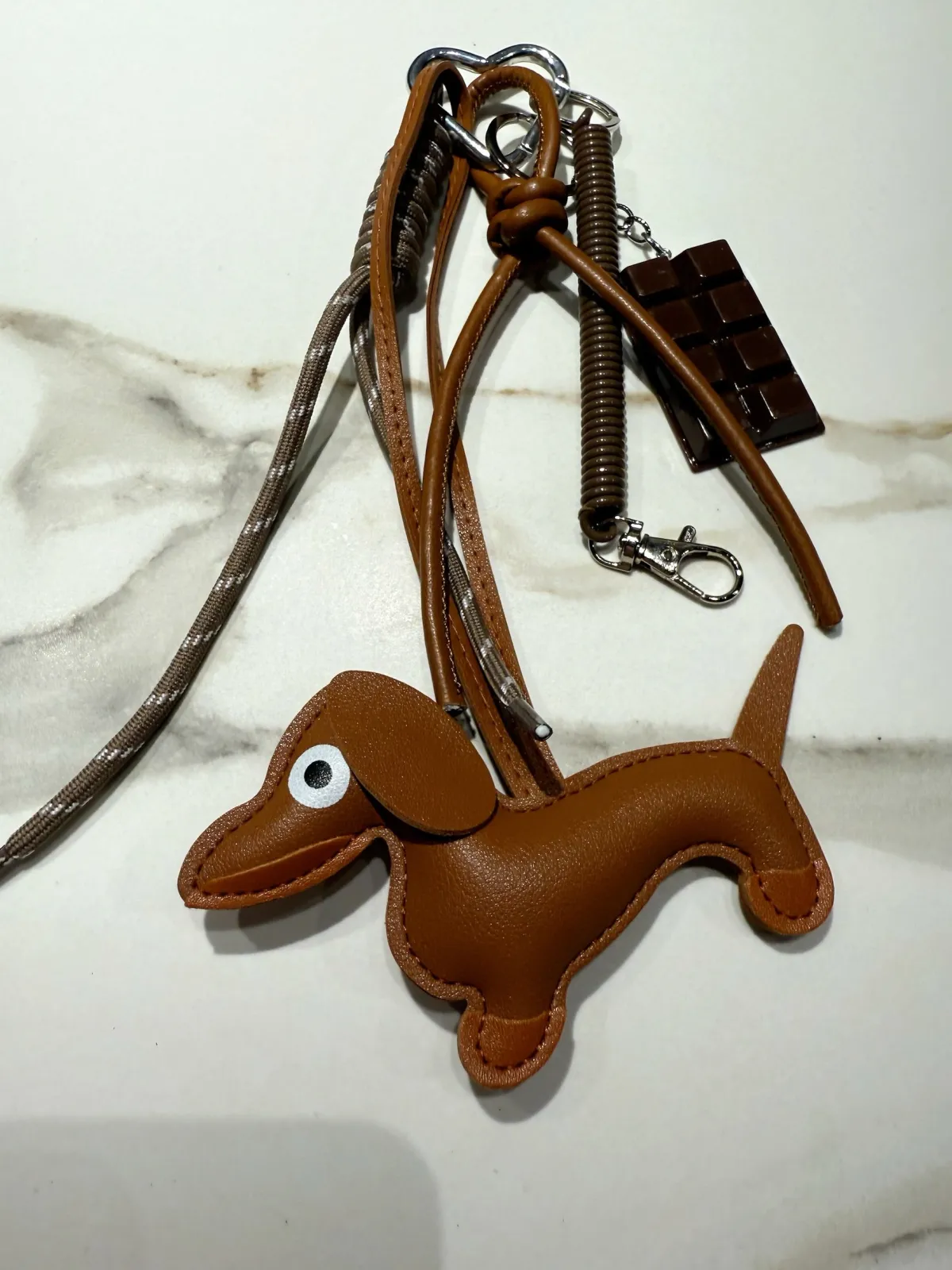 Fashion Charm per borsa bassotto marrone Charm Per Borse