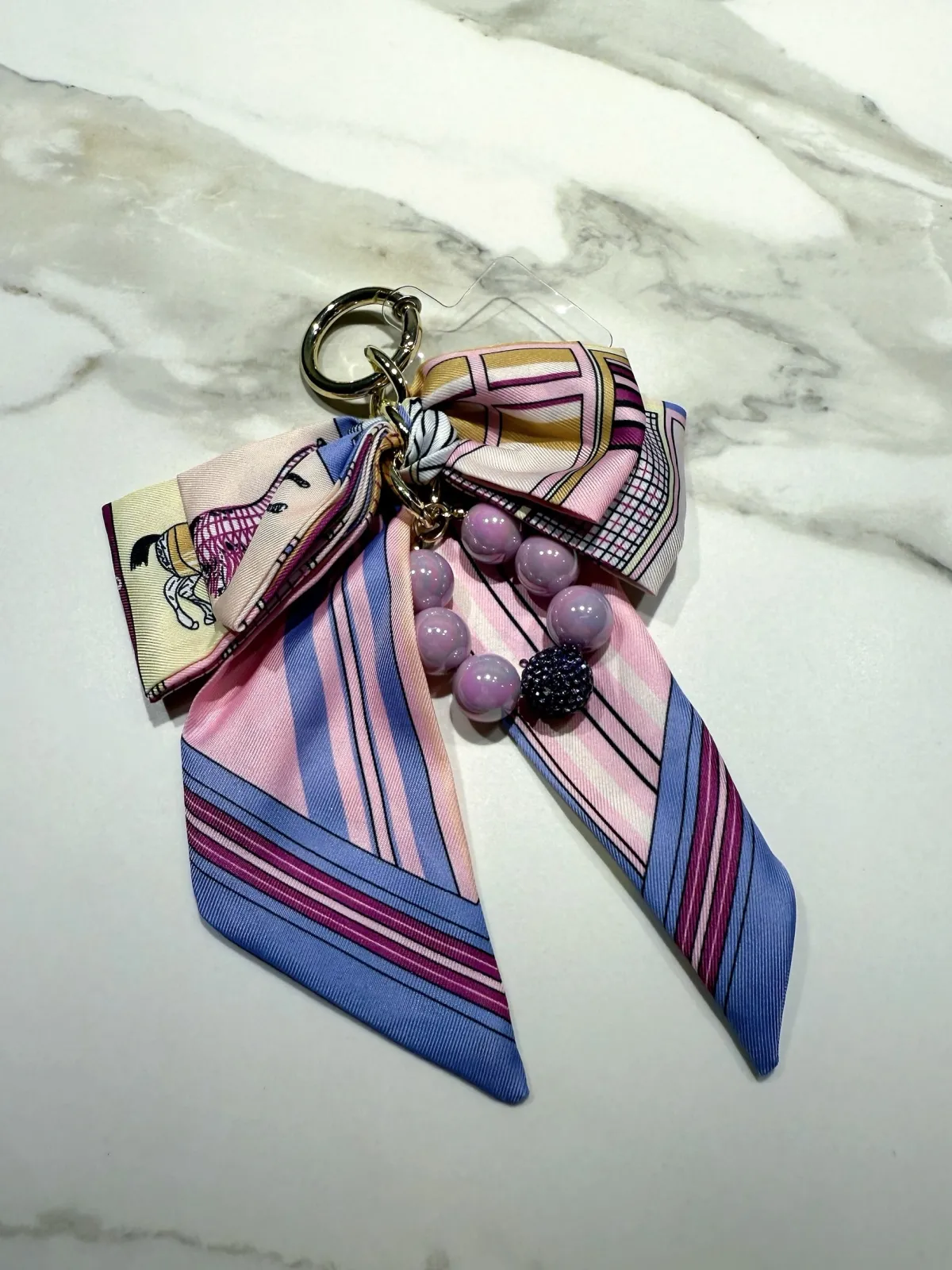 Discount Charm per borsa fiocco lilla Charm Per Borse