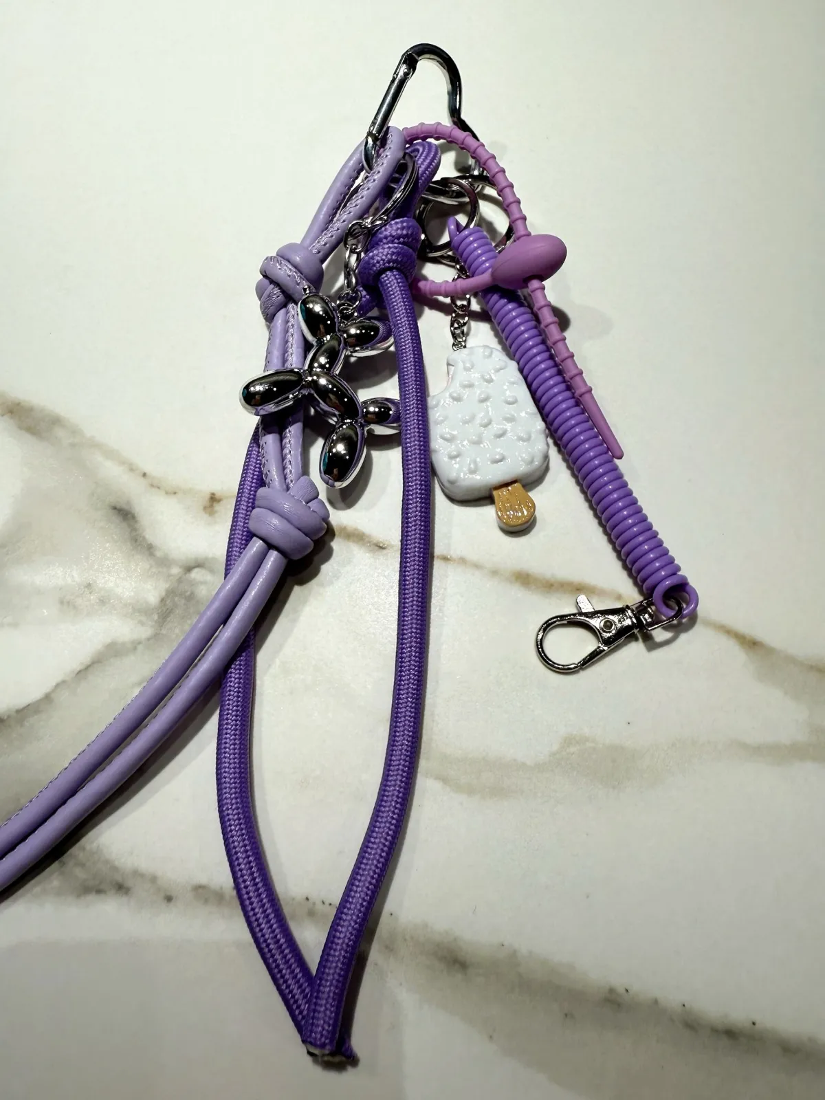 Outlet Charm per borse gelato lilla Charm Per Borse