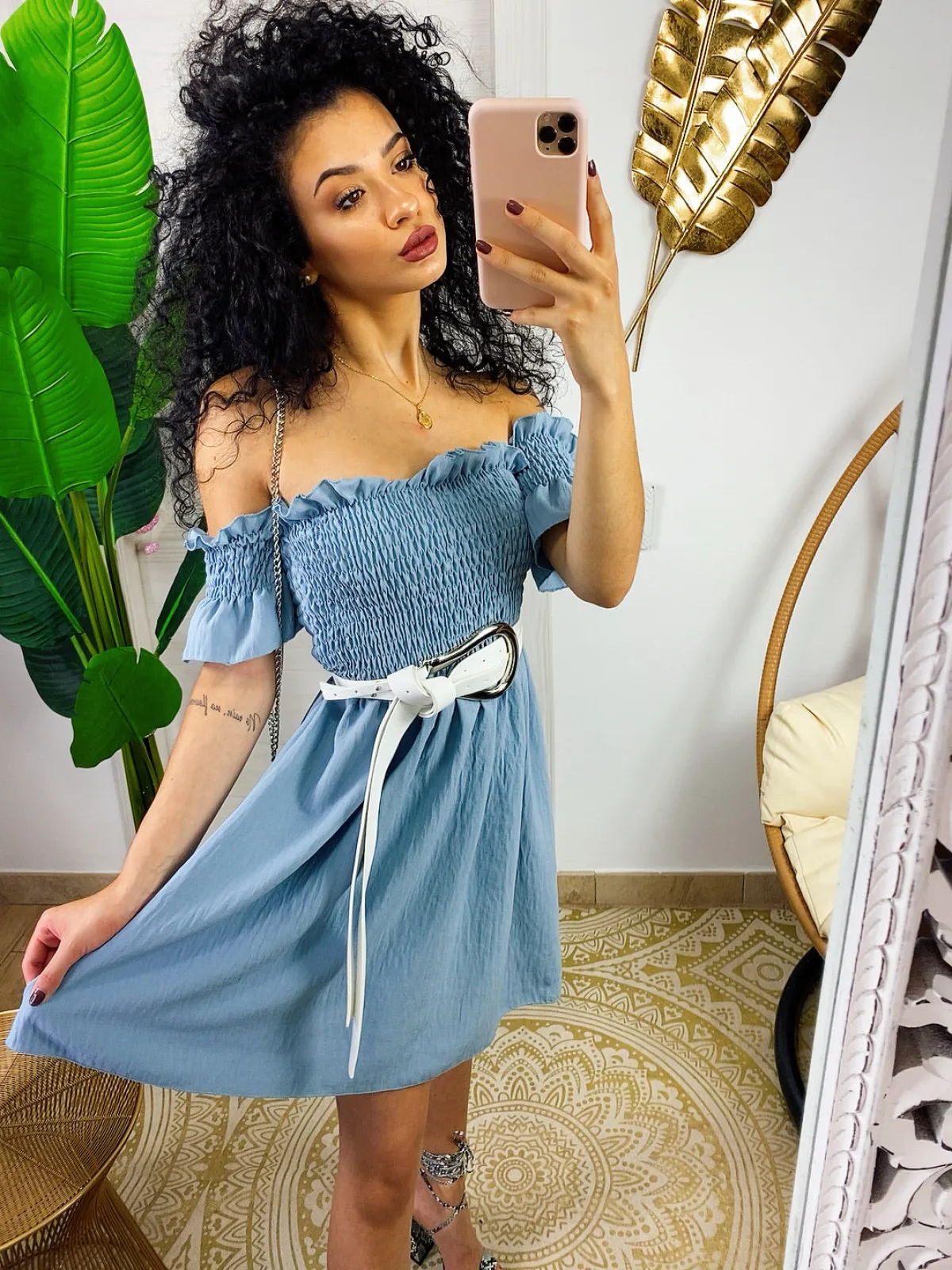 Hot Cintura bianca e argento Cinture