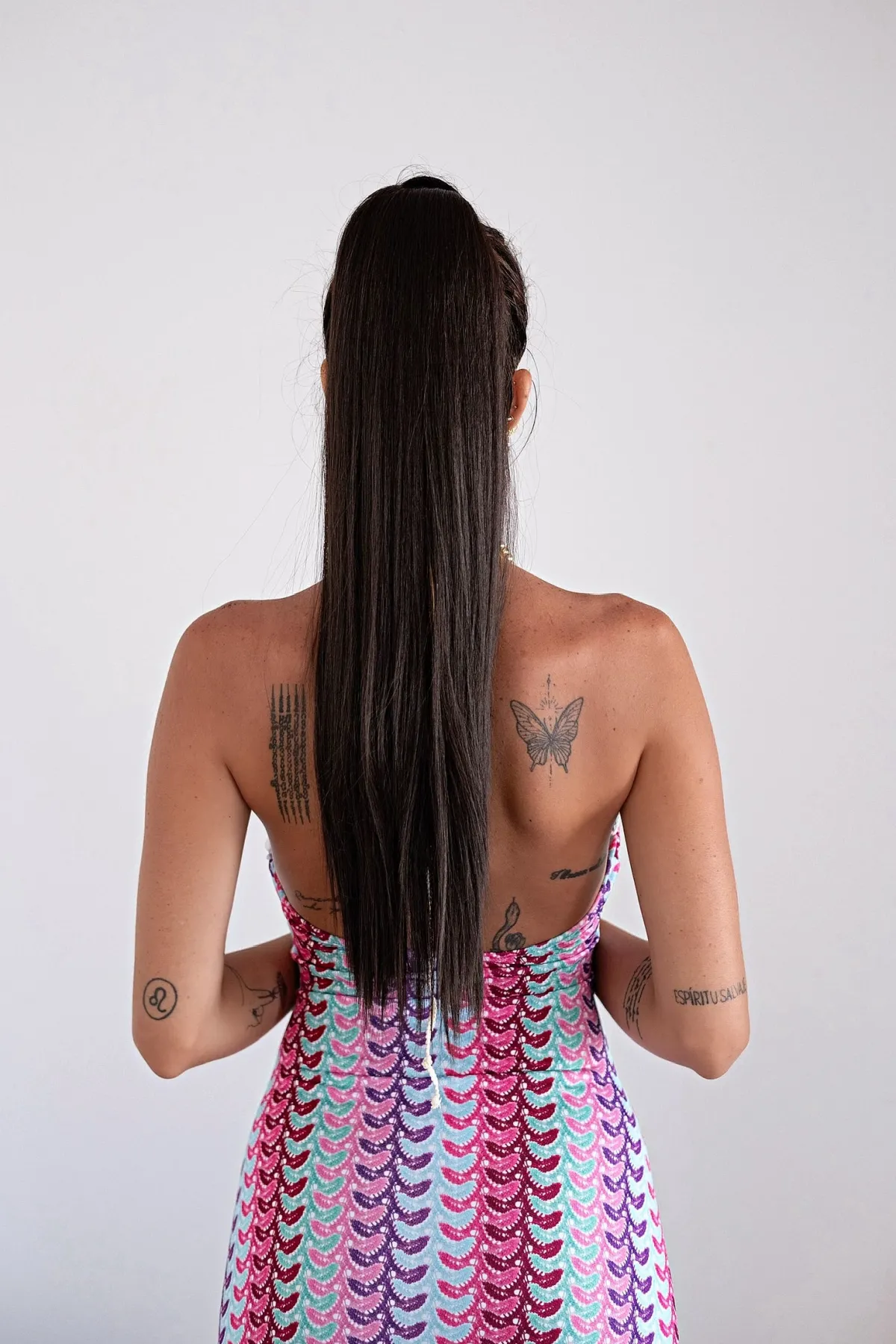 Fashion Coda #6 liscia con Laccio Castano Naturale Code Basi Castane