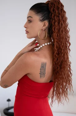 Clearance Coda #350 riccia con coulisse Ginger Code Basi Rosse