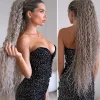 Best Coda baby blonde extra long 90cm Riccia con Coulisse Code Per Bionde