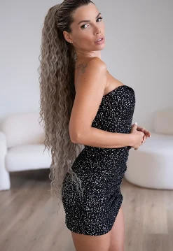Best Coda baby blonde extra long 90cm Riccia con Coulisse Code Per Bionde