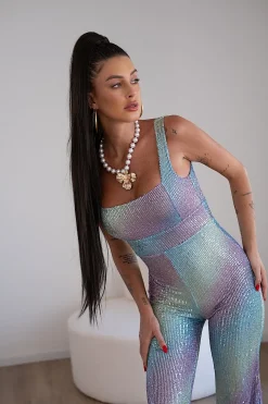 Fashion Coda extra long 90cm liscia con Coulisse vari colori Code Per Bionde