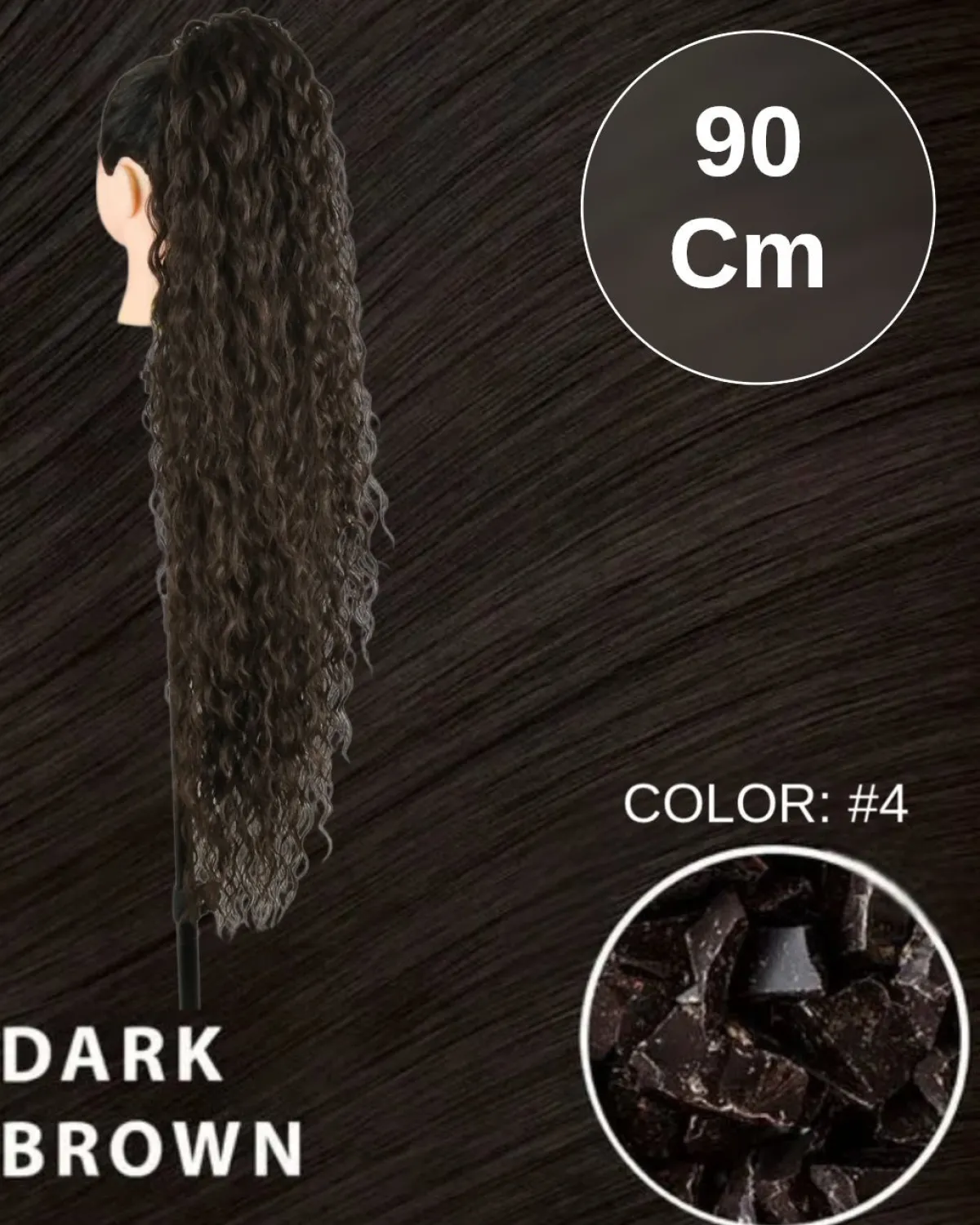 Sale Coda extra long 90cm Riccia con Coulisse vari colori Code Per Bionde|Code Basi Castane