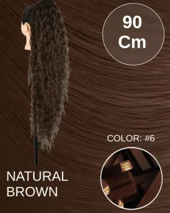 Sale Coda extra long 90cm Riccia con Coulisse vari colori Code Per Bionde|Code Basi Castane