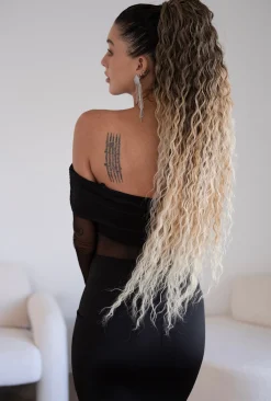 Sale Coda extra long 90cm Riccia con Coulisse vari colori Code Per Bionde|Code Basi Castane