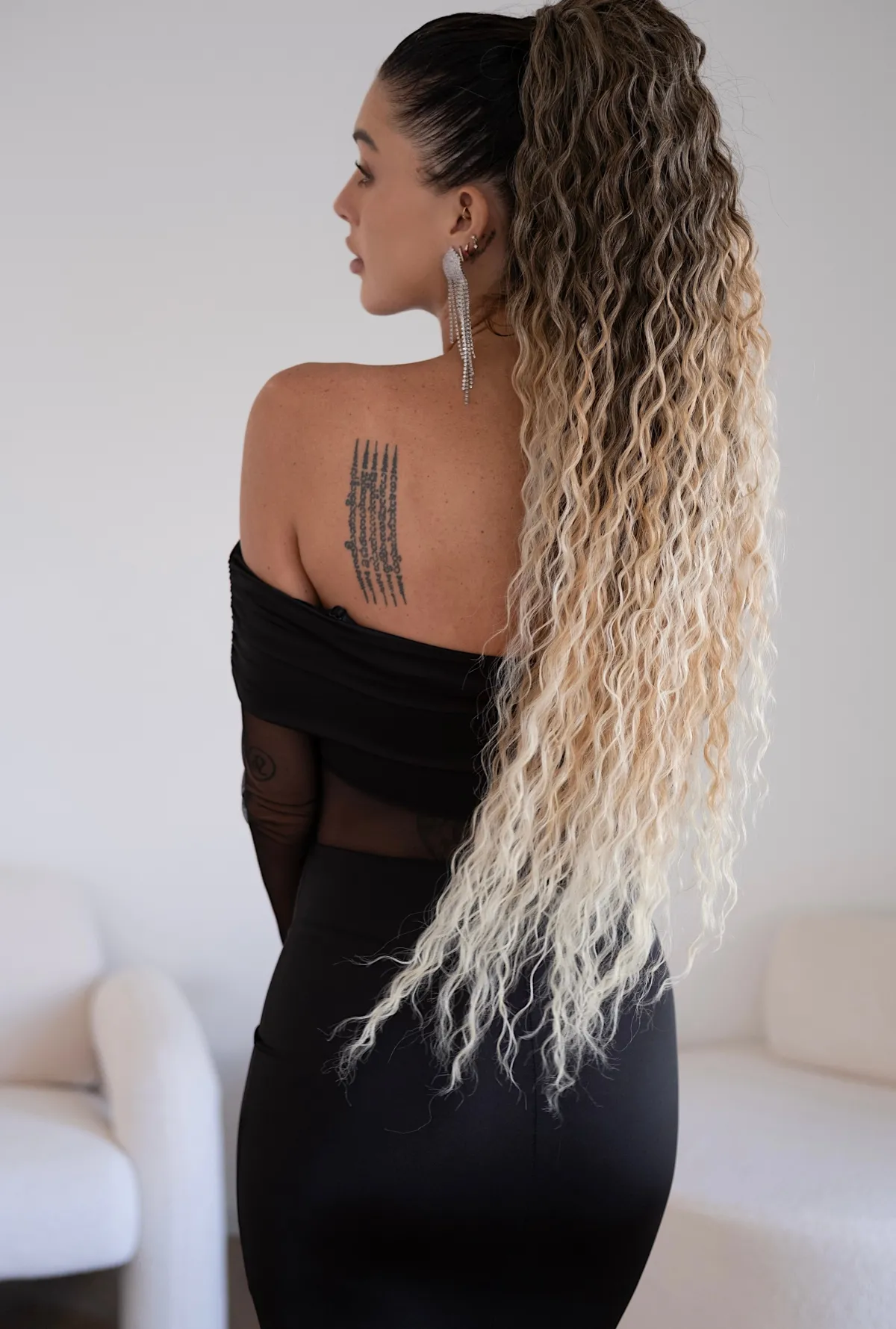 Sale Coda extra long 90cm Riccia con Coulisse vari colori Code Per Bionde|Code Basi Castane