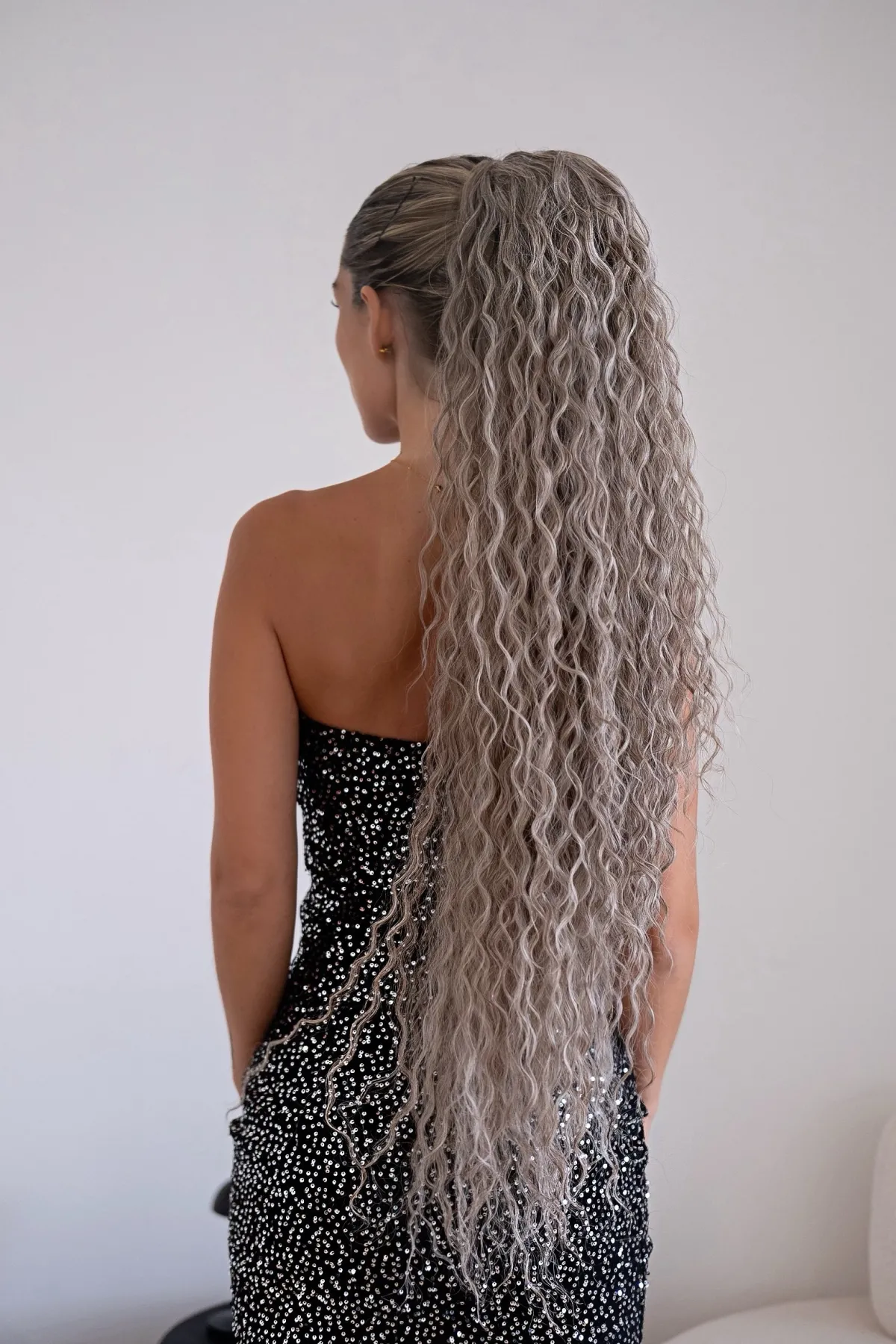 Sale Coda extra long 90cm Riccia con Coulisse vari colori Code Per Bionde|Code Basi Castane