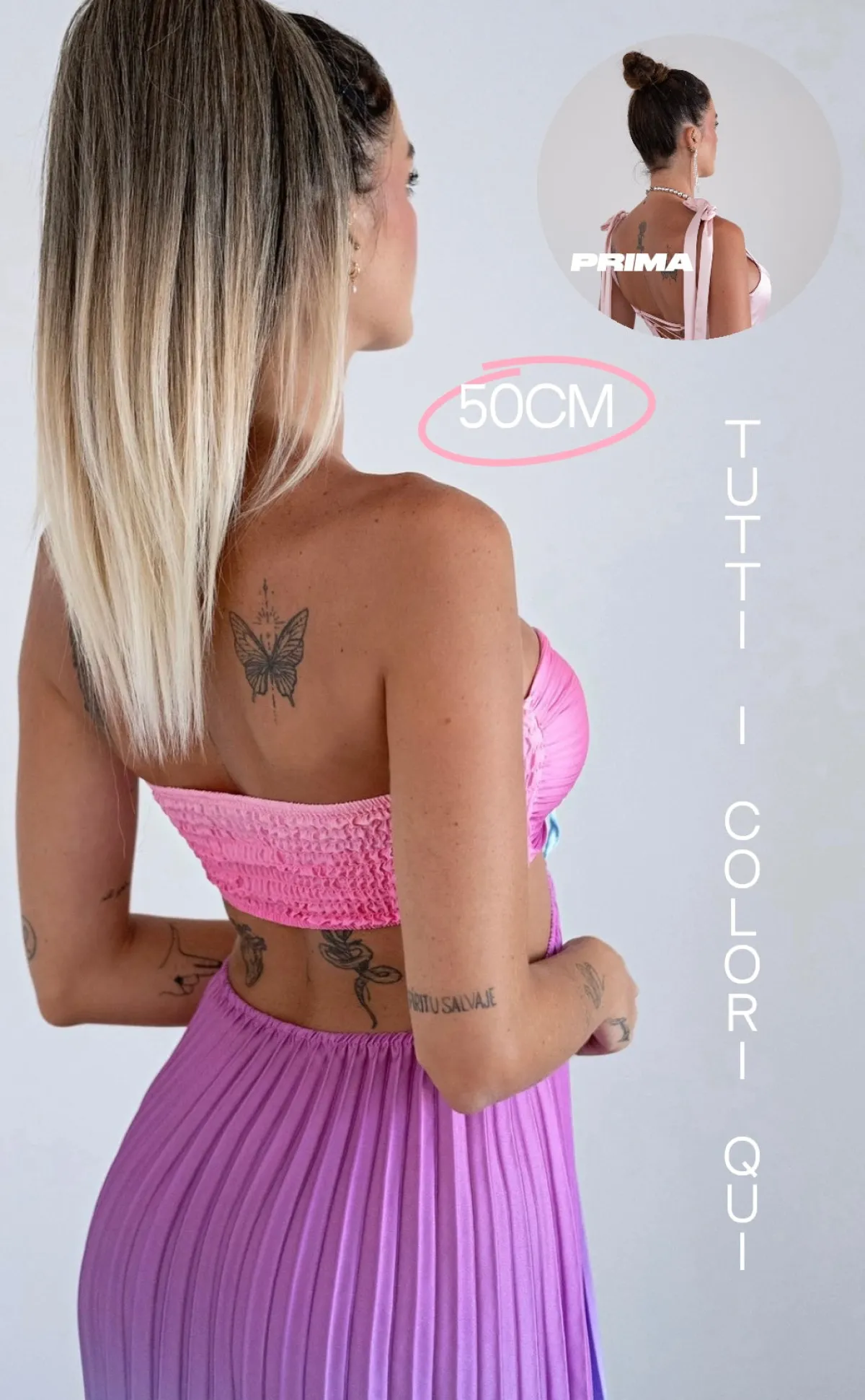 Hot Coda liscia 50cm con Coulisse vari colori Code Basi Nere|Code Per Bionde