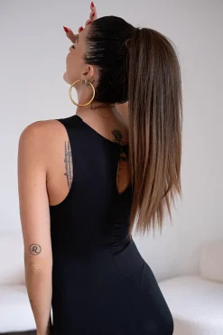 Hot Coda liscia 50cm con Coulisse vari colori Code Basi Nere|Code Per Bionde