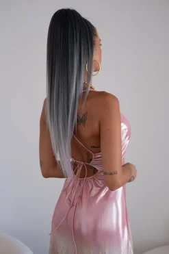 Discount Coda liscia con Coulisse Nero/Grigio Degradè Code Basi Nere