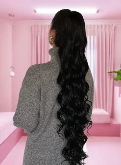 Hot Coda mossa nera 90cm Code Basi Nere