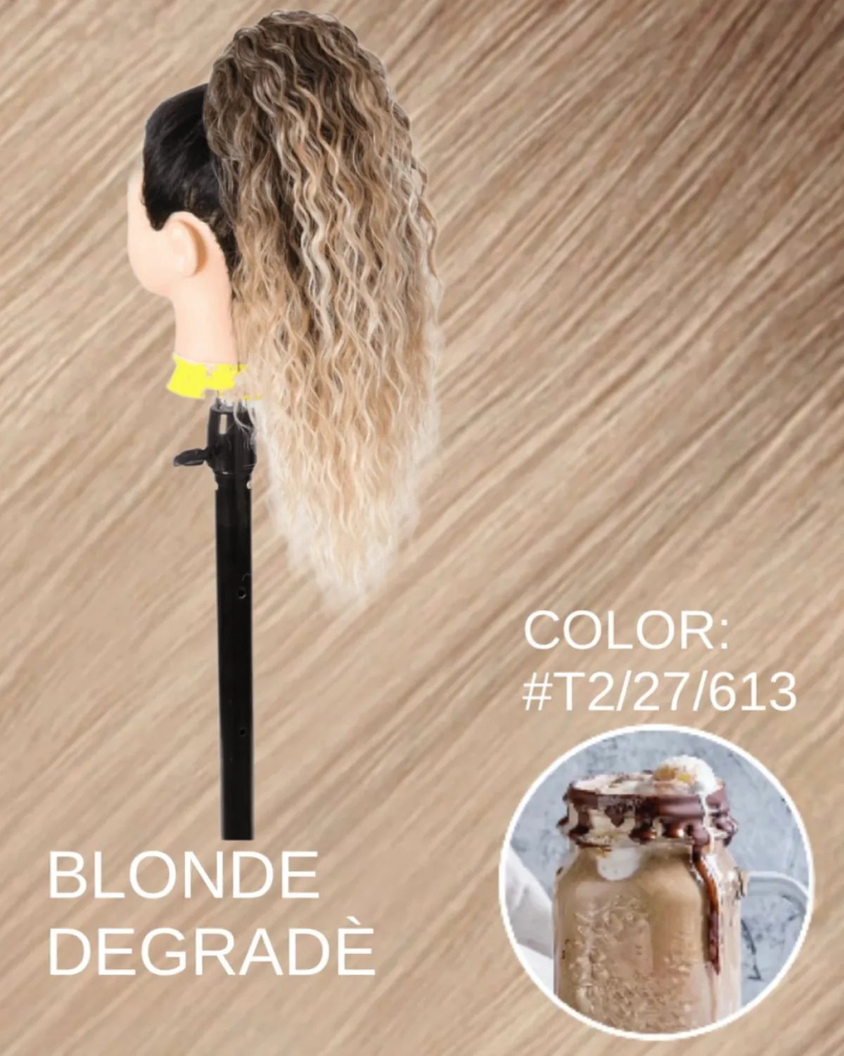 Outlet Coda riccia 50cm con Coulisse vari colori Code Basi Nere|Code Per Bionde