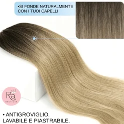 Clearance Coda #t2/27/613 liscia con Coulisse Biondo Degradè Code Per Bionde|Code Basi Castane