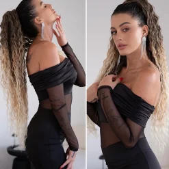Best Coda #T2/27/613 riccia con Coulisse Biondo Degradè riccio 90cm Code Per Bionde|Code Basi Castane