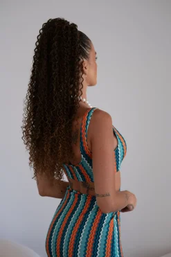 New Coda #t2/30 Riccio afro con coulisse castano degradè Code Basi Castane