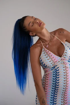 Fashion Coda #t1b/blu liscia con Coulisse Nero/Blu Degradè Code Basi Nere