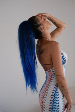 Fashion Coda #t1b/blu liscia con Coulisse Nero/Blu Degradè Code Basi Nere