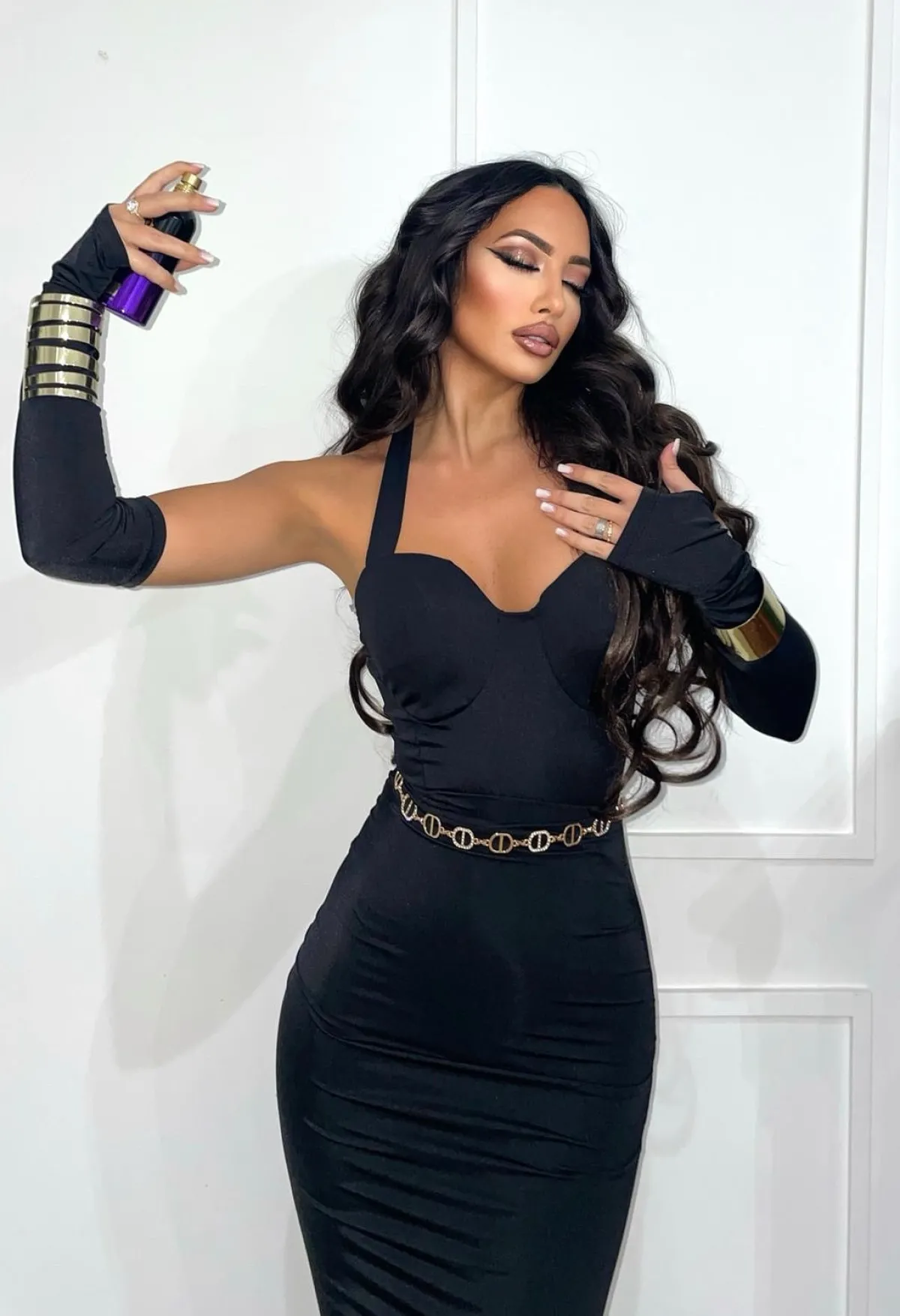 Hot Completo body e gonna nero Completi & Tute