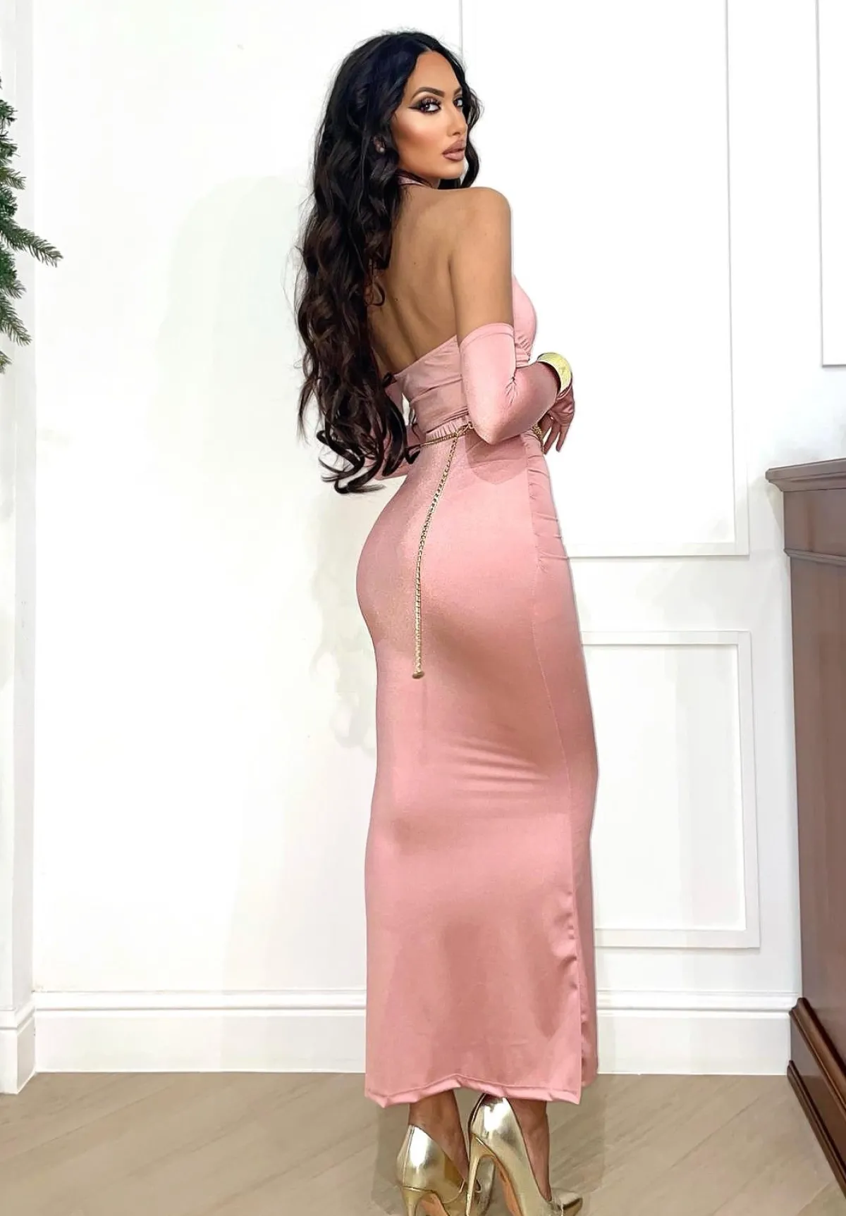 Discount Completo body e gonna rosa Completi & Tute