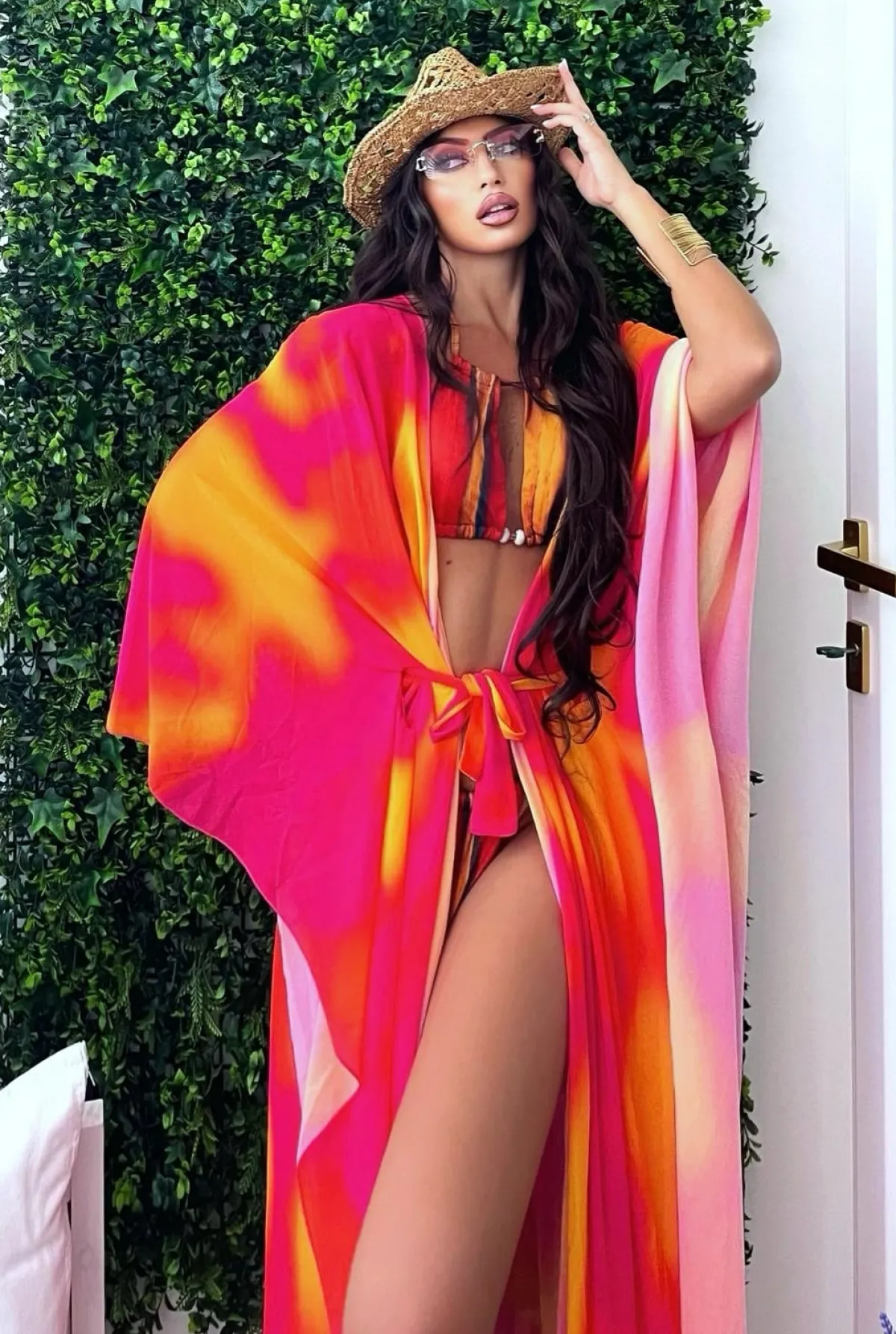 Fashion Copricostume arancio Fuxia Bikini|Bikini