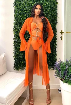 New Copricostume in velo arancio Bikini|Bikini