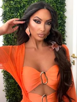 New Copricostume in velo arancio Bikini|Bikini