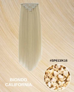 Hot Extension 7 clip liscia Biondo sfumato Extension Bionde|Code Per Bionde