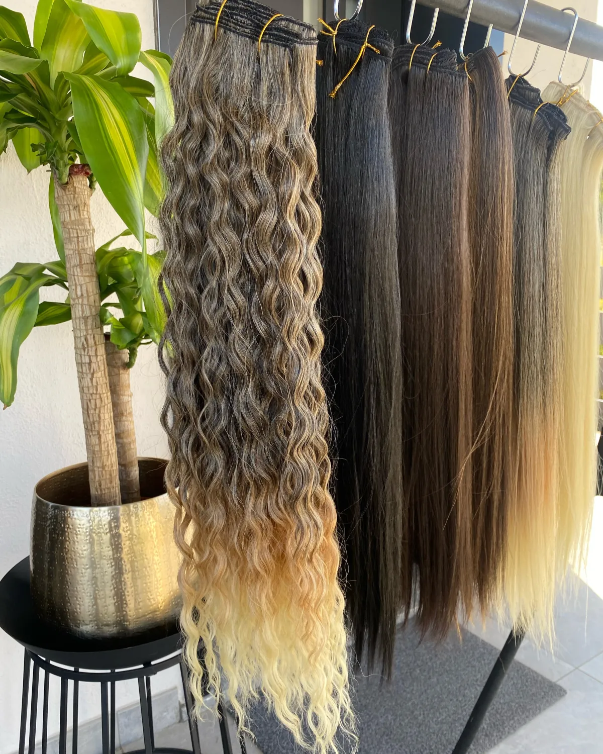 Hot Extension 7 clip liscia castano scuro 150g Extension Castane|Code Basi Castane