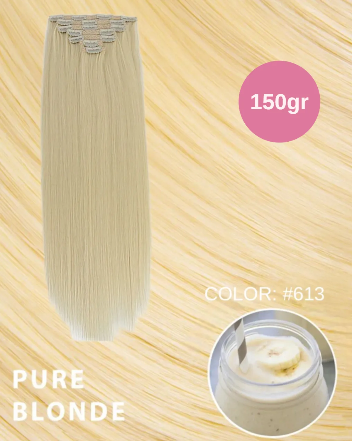 Sale Extension 150g lisce 7 clip vari colori Extension Bionde|Extension Nere