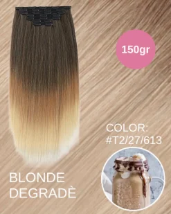 Sale Extension 150g lisce 7 clip vari colori Extension Bionde|Extension Nere