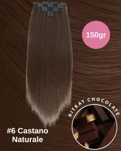 Sale Extension 150g lisce 7 clip vari colori Extension Bionde|Extension Nere