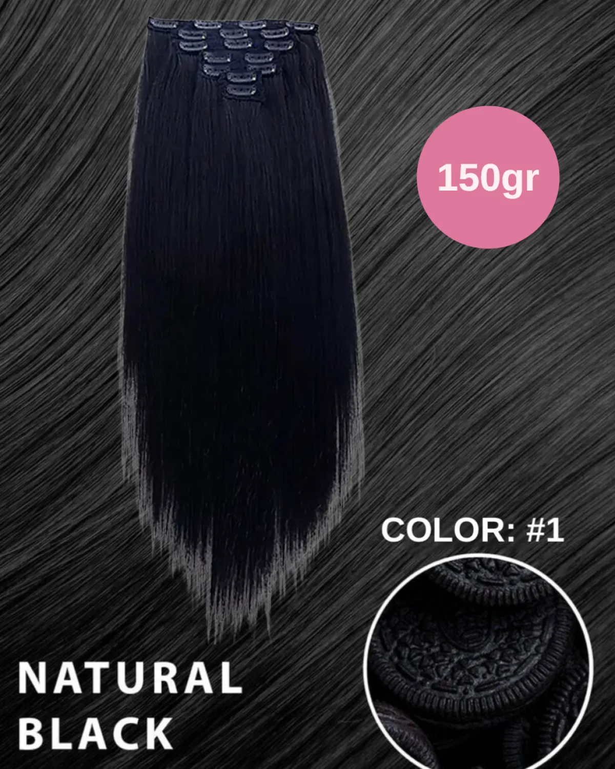 Sale Extension 150g lisce 7 clip vari colori Extension Bionde|Extension Nere