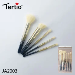Hot Kit 5 Pennelli Make Up nero gold Make-up